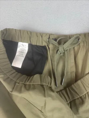 Vince Cotton Blend Parachute utility cropped Pants in olive-Khaki Size: XL thumbnail 6