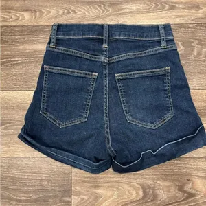 Altar'd State Blue Jean Shorts High-Waisted Cuffed Size 0 thumbnail 2