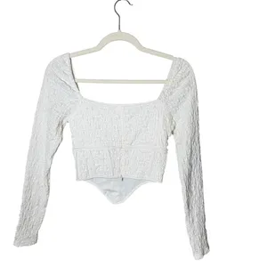 SABO Shelton Off Shoulder Corset Top White Size Small‎ Coquette Bridal thumbnail 3