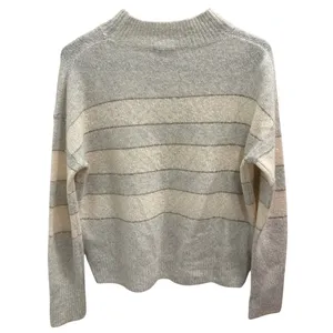 Rails Mist Ivory Glitter Stripe Ellise Sweater Cashmere‎ Silk Blend XS Luxe Cozy thumbnail 2