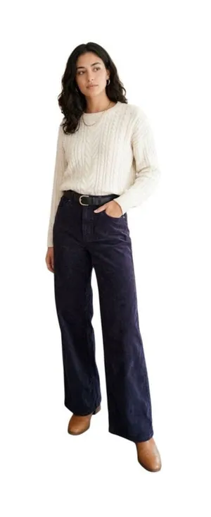 Old Navy High-Waisted Wide-Leg Corduroy Pants size 8 thumbnail 1