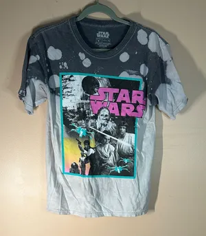Star Wars Graphic Tee - Black, Gray, Pink, and Blue thumbnail 1