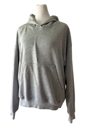 Fabletics Light Gray Hooded Pullover Sweatshirt thumbnail 1