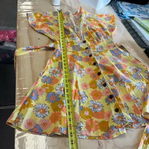 Marine Layer Camila Dress V-Neck A-Line Mini Yellow Vintage Floral Print Small‎ thumbnail 12