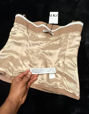 ZARA Beige/Tan  Bustier thumbnail 10