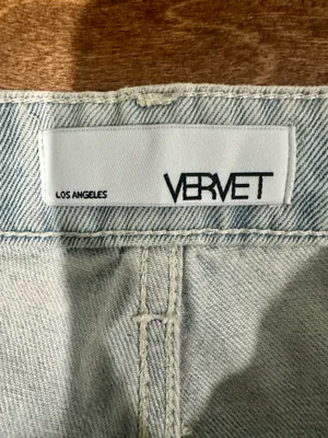 NWT Vervet Leslie 90s Vintage Flare Jeans Destroyed Acid Wash High-Rise 30 thumbnail 5