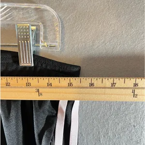 697 Adidas Tiro Pink‎ Stripe Athletic Tapered Track Pants Black Womens Medium thumbnail 3
