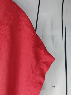 Aritzia’s Wilfred Red Ruched Drawstring Crop Casual Athleisure Minimalist Tee thumbnail 2