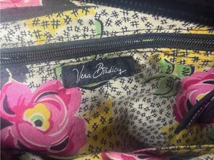 Vera Bradley Quilted Multipocket CrossBody Shoulder Bag Black thumbnail 6