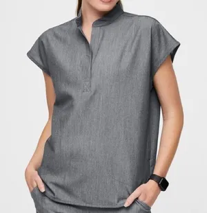 FIGS WXXSW1003 Graphite “Rafaela” Oversized Scrub Top Size XL thumbnail 1