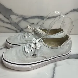 Vans Classic Baby Blue Canvas Off the Wall Skateboard Shoes Men Sz 6 Wm Sz 7.5 thumbnail 4