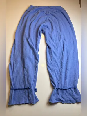 FREE PEOPLE Intimately‎ - Organic Cotton Blue Lounge Pants Size SP thumbnail 6