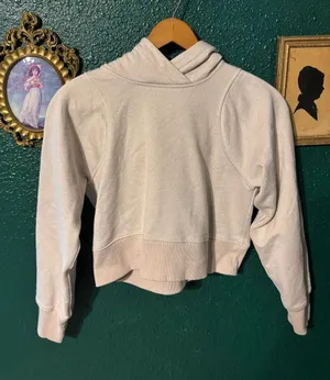 Lululemon Tan Gold Flecked Cropped Hoodie Size 2 thumbnail 1