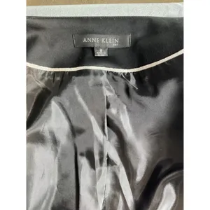 Anne Klein Women's Suit Jacket Blazer Metallic Gray Size‎ 8 Career Office thumbnail 4