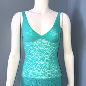 Victoria’s Secret The Lacie Lace Babydoll in Teal thumbnail 2