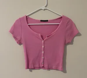 Brandy Melville Crop Top Pink thumbnail 1