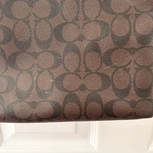 Coach Signature File Slim Crossbody Brown Black Coated Canvas Signature CC Bag thumbnail 3