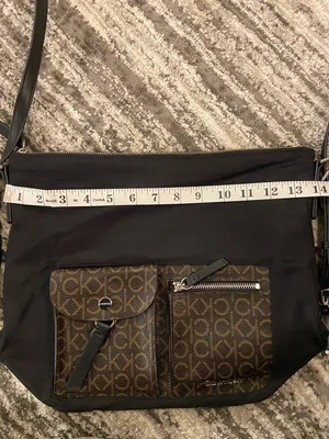 Calvin Klein Black Nylon Crossbody Purse thumbnail 8