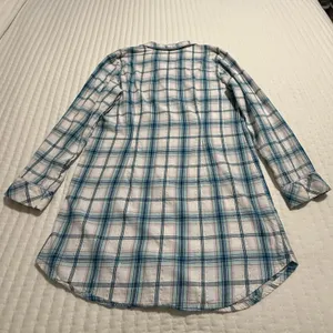 Victoria’s Secret Sz S Small Blue Pink White Plaid Flannel Pajama Night Shirt thumbnail 9