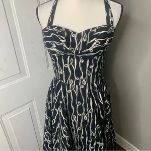 Anthropologie girls from Savoy halter Taylor Swift pinup dress size 0‎ thumbnail 4