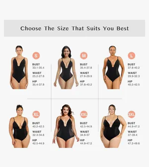 Feelingirl Thong Shapewear Bodysuit for Women Tummy Control Body Shaper U Plunge Fajas Colombianas Waist Trainer Corset thumbnail 4