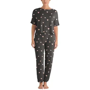Honeydew Womens Sun Lover Lounge Pants 18988 Black Hearts S thumbnail 5