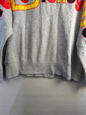 Disney Gray Sweatshirt with Red & Yellow Appliqué size medium thumbnail 5