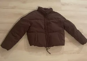 Brown Puffer Jacket Size M thumbnail 1