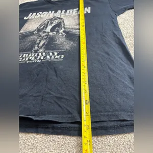 Jason Aldean Shirt Highway Desperado Tour Concert Tee Black Double Sided Medium thumbnail 2