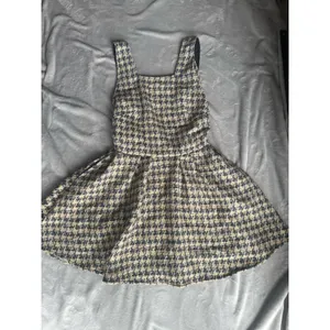 BCBGMAXAZRIA Unbranded Houndstooth Pinafore Dress SIZE M thumbnail 4