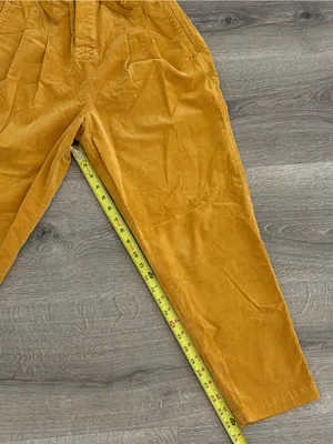 Free People Mustard Corduroy Paperbag Waist Pants thumbnail 7