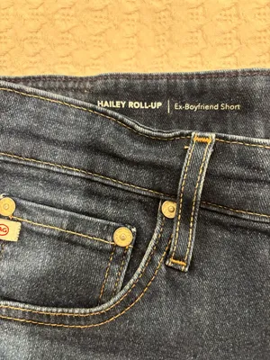 AG Adriano Goldschmied Hailey Rollup‎ Ex-Boyfriend Denim shorts size 27R thumbnail 15