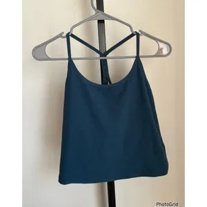 Beyond Yoga Spacedye Slim Racerback Cropped Top teal 2X thumbnail 2