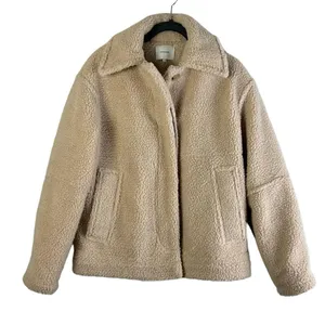 Vince Women's Button Front Sherpa Jacket Size S thumbnail 2