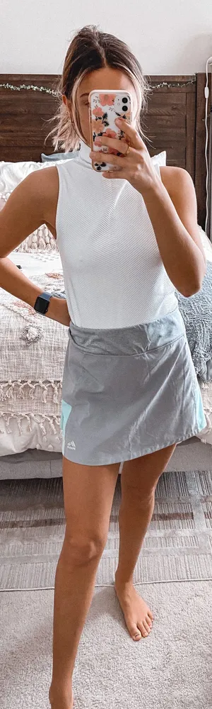 Grey And Blue Tennis Skirt thumbnail 1