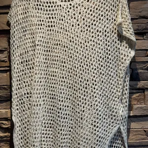 Women's Cream Knit Beach Coverup thumbnail 2