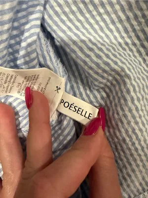 Poeselle Striped Strapless Top White thumbnail 5