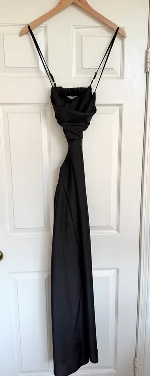 Mable Black Cutout Open Back Maxi Dress Size L Size L thumbnail 1