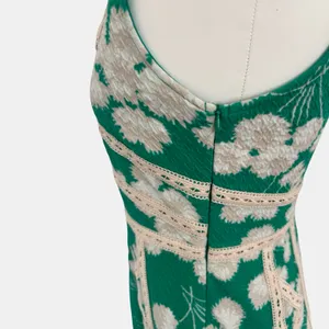 Maeve Anthropologie Emma Dandelion Print Dress Green Floral Size 10 Feminine thumbnail 7