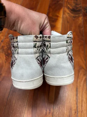 P448 Lila High Top Tapestry / Embroidered Sneakers 38 thumbnail 7