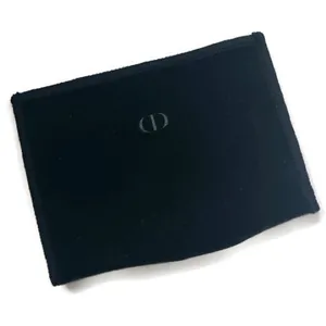 Christian Dior Velvet Open Top Pouch Storage Dust Bag with Subtle CD Logo thumbnail 5