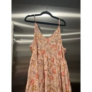 Cori Lane Womens Peach Pink Ruffle Sleeve V-Neck Floral Maxi Dress Size 2XL thumbnail 3