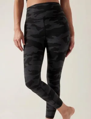 Athleta Black & Grey Camo Elation 7/8 Tight Leggings thumbnail 2