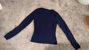 Aritzia butter navy blue long sleeve  thumbnail 1