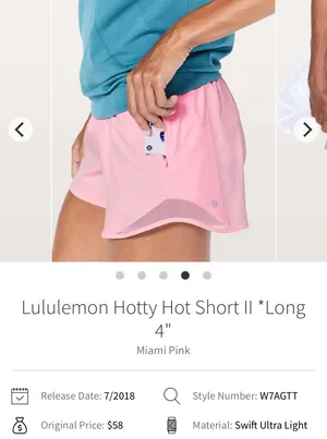 Lululemon Hotty Hot Short II thumbnail 2