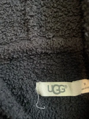 UGG Black Hooded Zip Sweater thumbnail 2