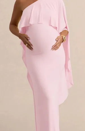 Club L LondonPink Maternity Dress thumbnail 1