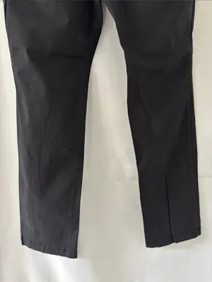 Merona Men's Black Chino Pants 33x32 Slim Straight Stretch Cotton Casual Work thumbnail 9