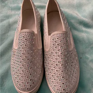 David's Bridal Women's Sparkling Slip-On Shoes thumbnail 3