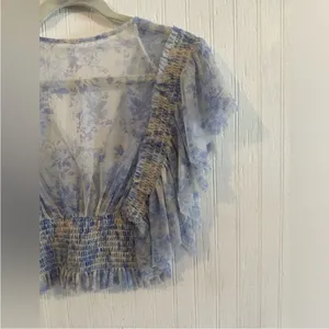 FREE PEOPLE‎ WOMEN'S SUGAR MESH BLOUSE NWT small thumbnail 7